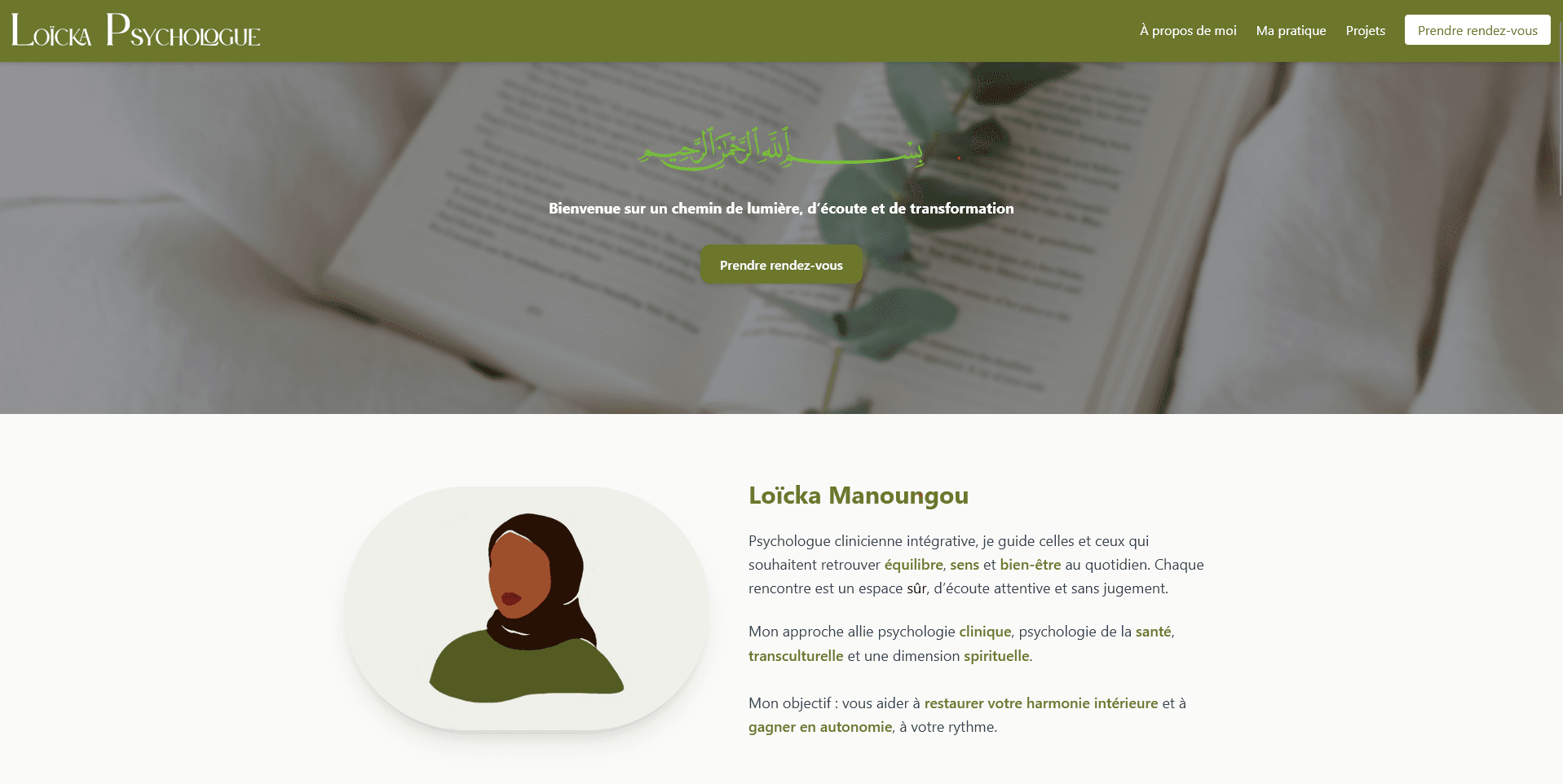 Site vitrine - Psychologue