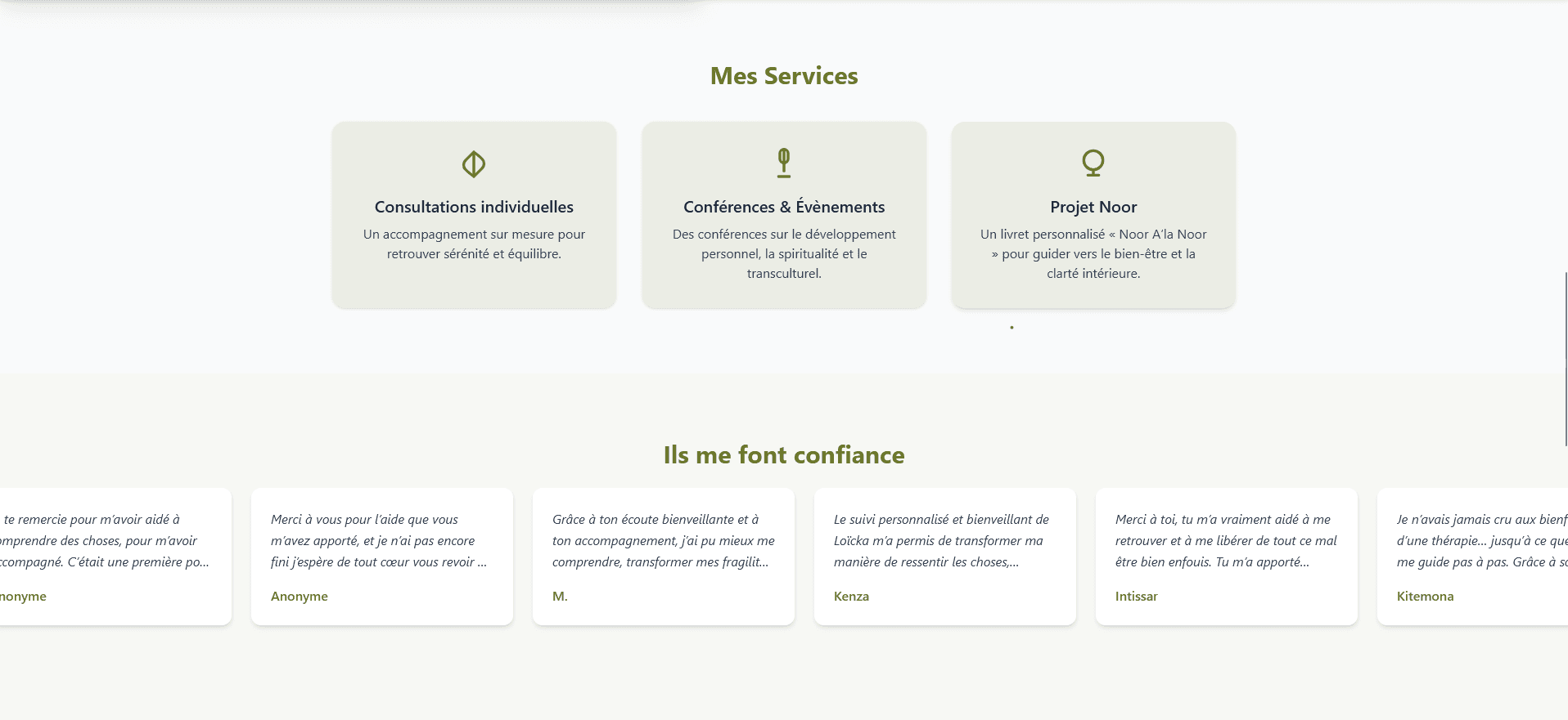 Site vitrine - Psychologue