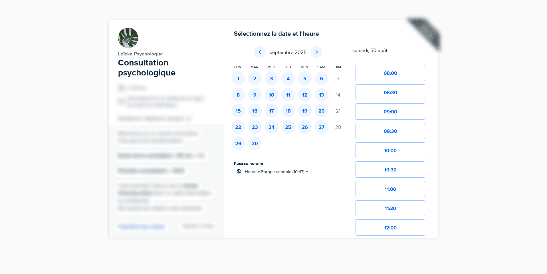 Site vitrine - Psychologue